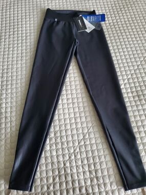 NWT IronAngels Black Full-Length High-Waist Leggings Sz S-M
